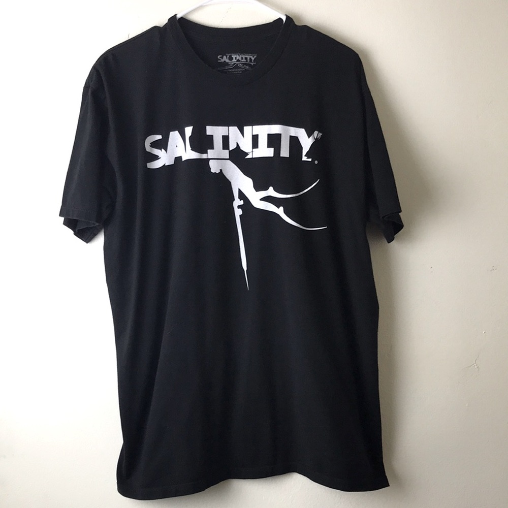 Eric Lars Anderson Salinity Performance Saltwater gear Black t-shirt XL